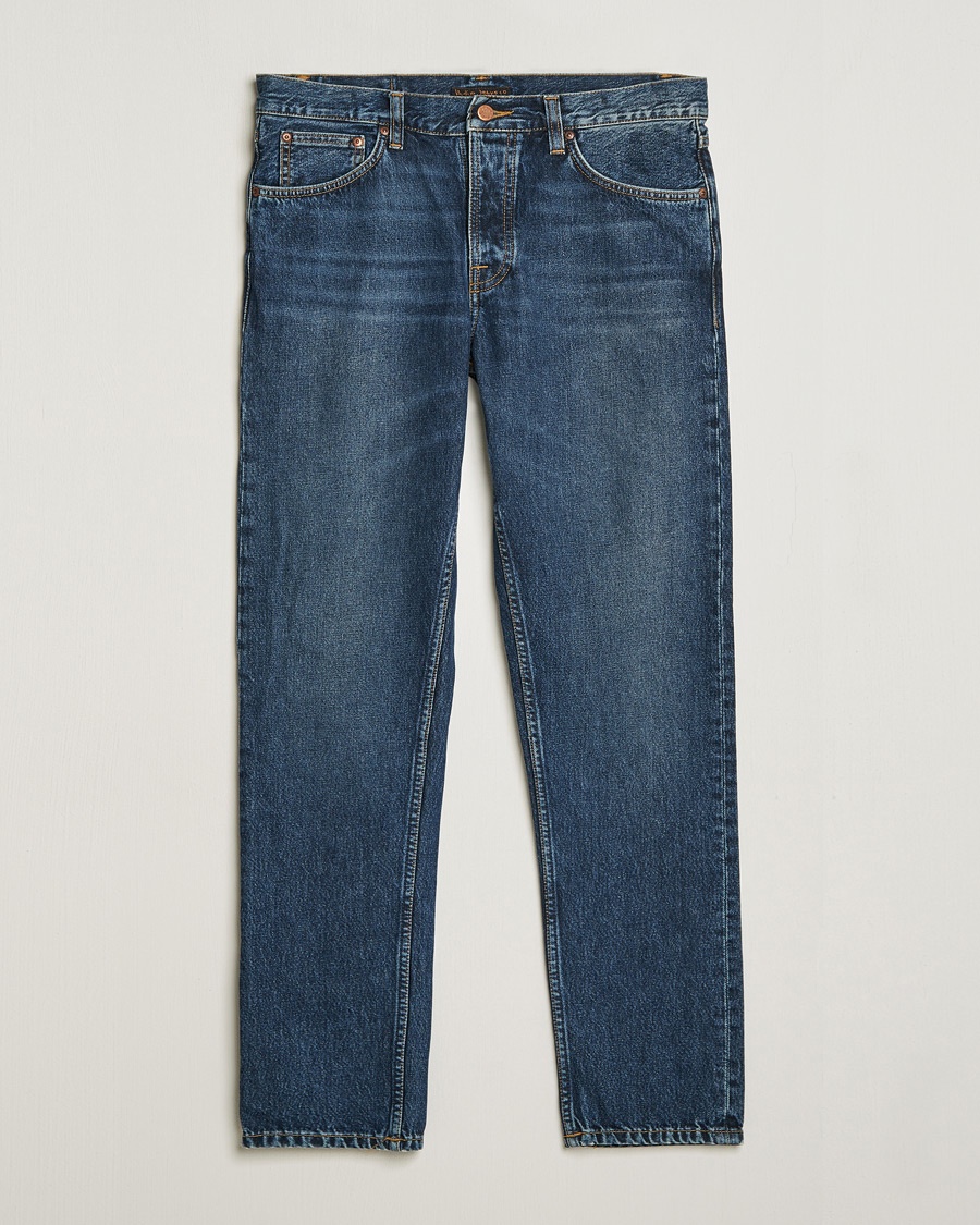 Nudie Jeans Steady Eddie II Jeans Blue Soil – Blu