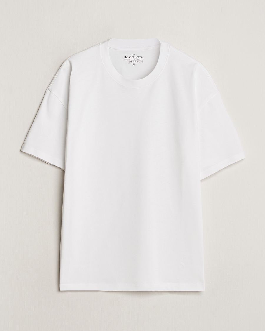Bread & Boxers Textured Heavy Crew Neck T-Shirt White – Bianco