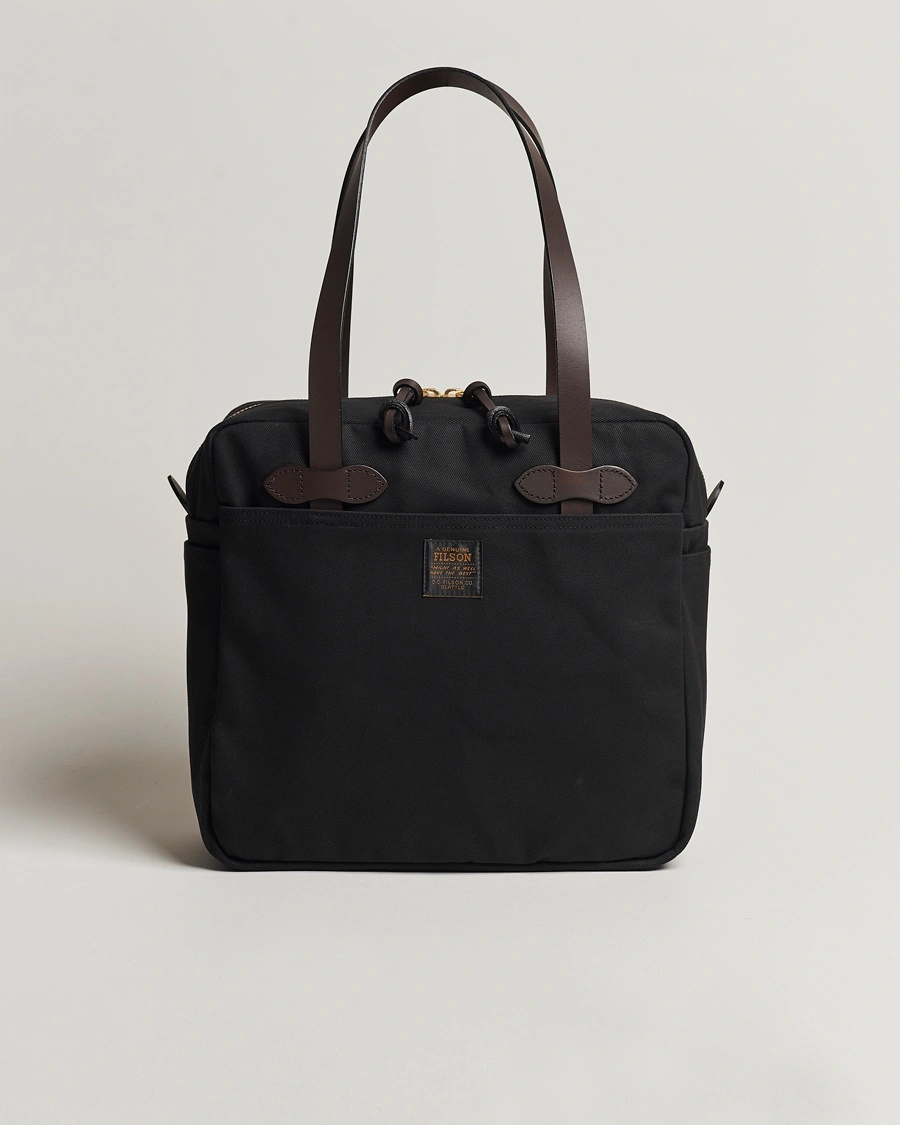 Filson Tote Bag With Zipper Black – Nero