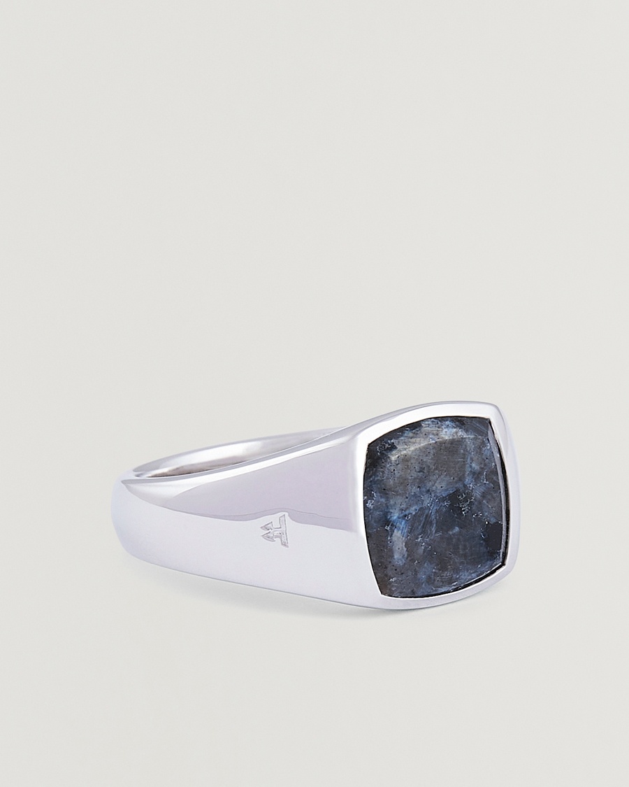 Tom Wood Kay Ring Larvikite – Argento