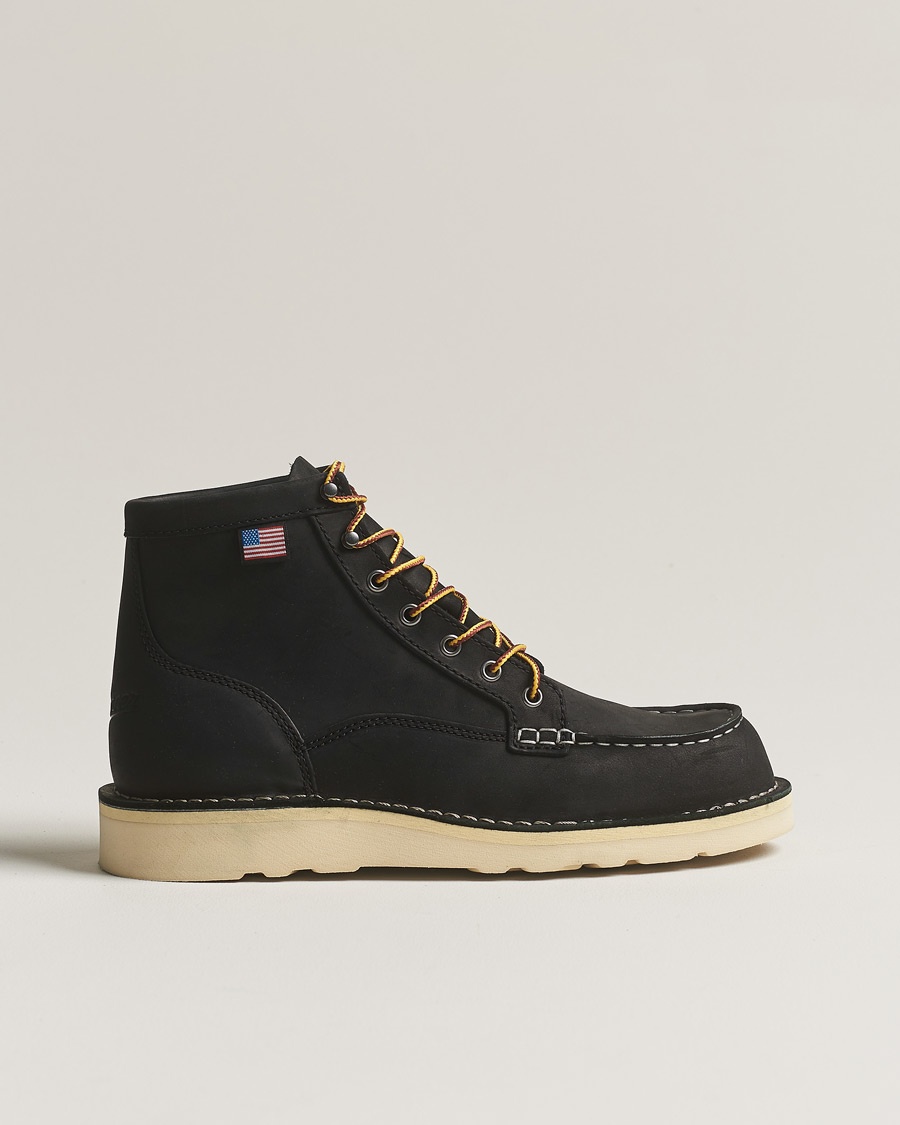 Danner Bull Run Leather Moc Toe Boot Black – Nero