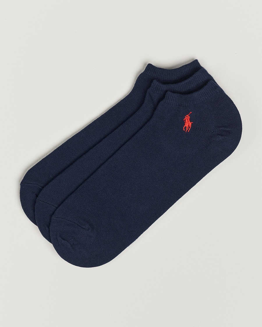 Polo Ralph Lauren 3-Pack Ghost Sock Navy – Blu