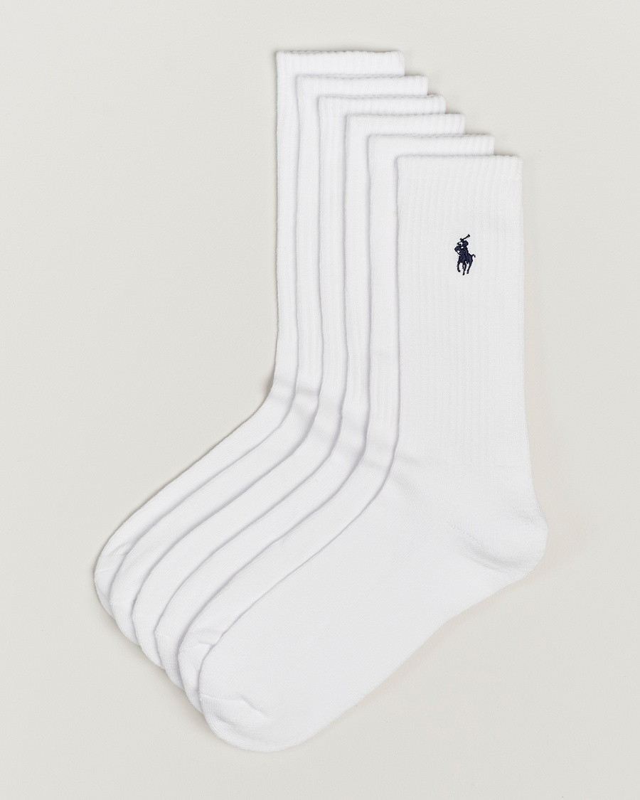 Polo Ralph Lauren Polo Ralph Lauren6-Pack Sport Crew SockWhite – Bianco