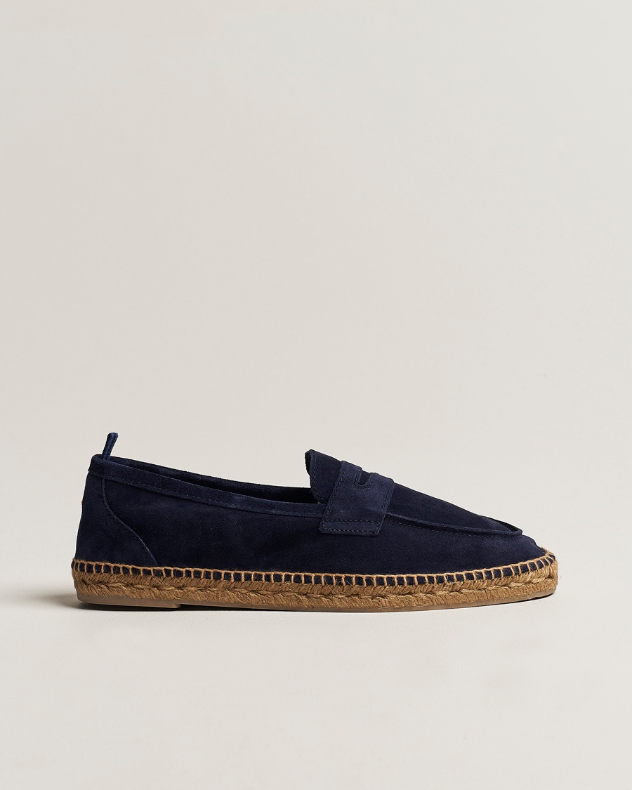 Castañer Nacho Casual Suede Loafers Azul Oscuro – Blu