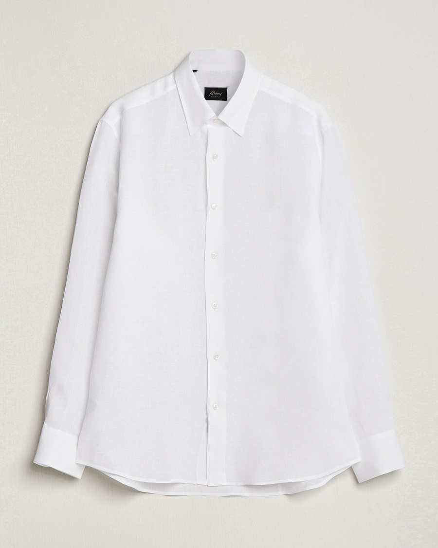 Brioni Linen Sport Shirt White – Bianco