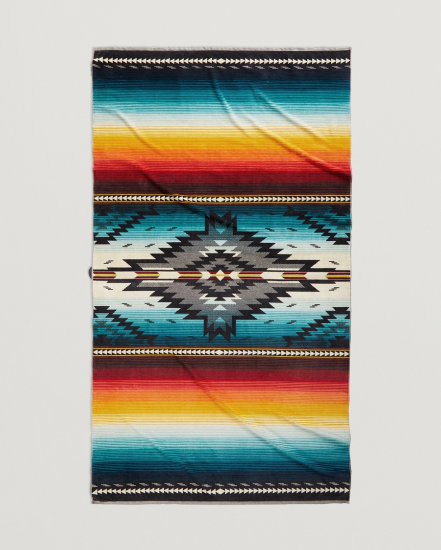 Pendleton Oversized Jacquard Spa Towel Saltillo Sunset – Multicolore