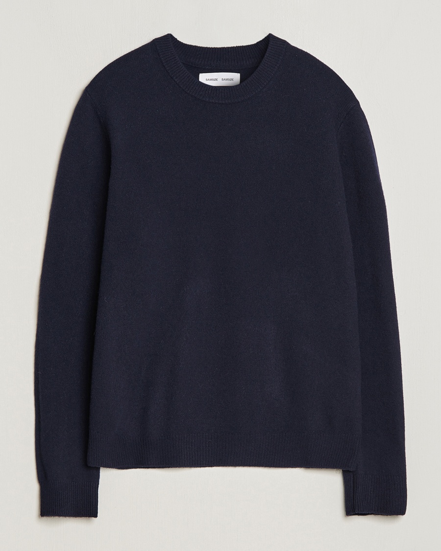 Samsøe Samsøe Isak Crew Neck Salute – Blu