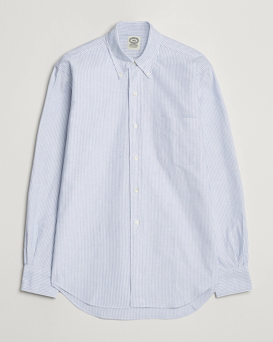 Kamakura Shirts Vintage Ivy Oxford Button Down Shirt Blue Stripe – Blu