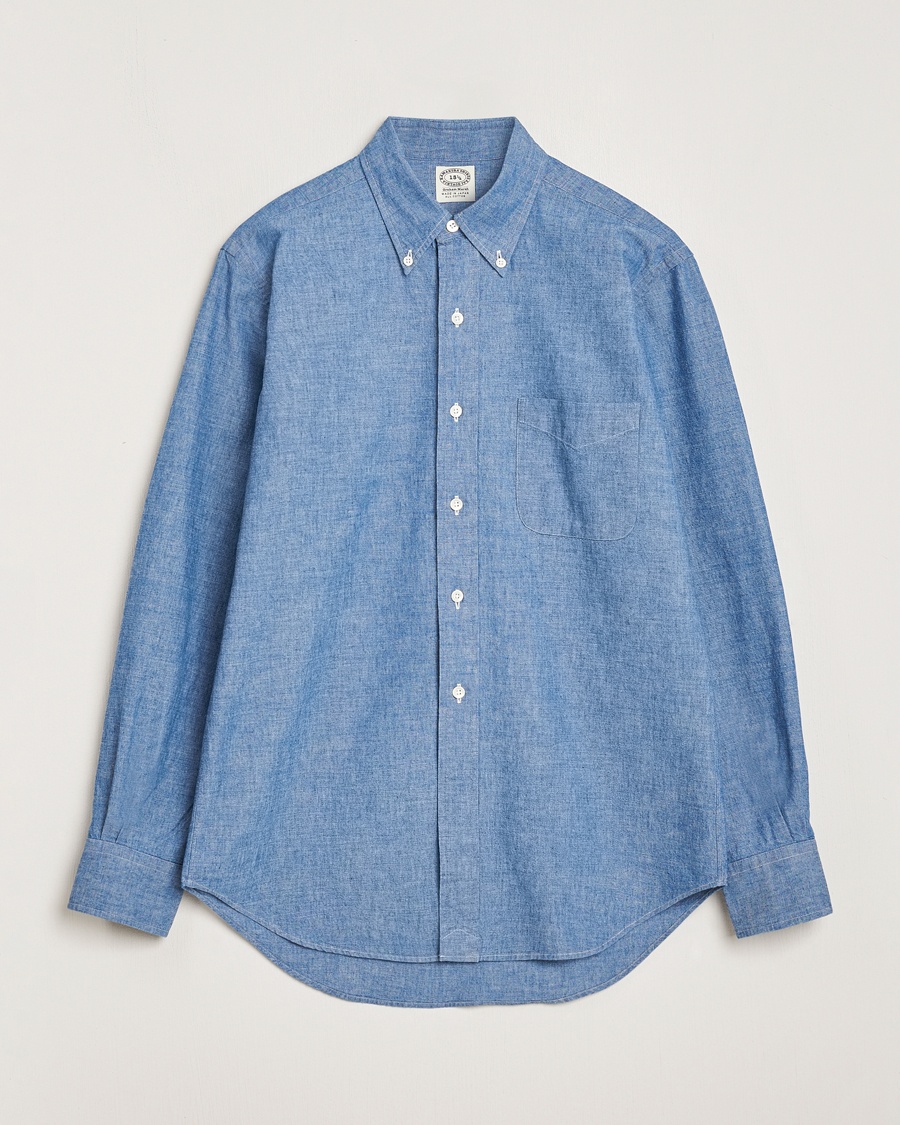 Kamakura Shirts Vintage Ivy Chambray Button Down Shirt Blue – Blu
