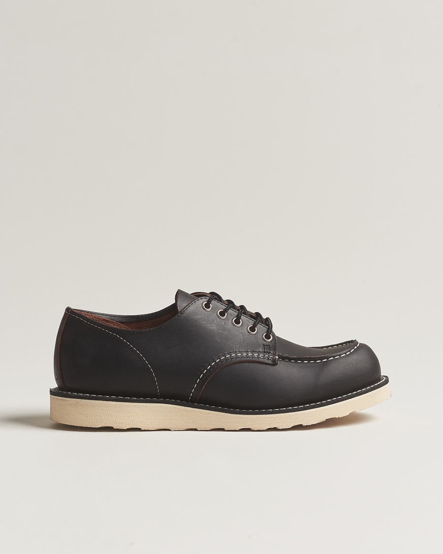 Red Wing Shoes Moc Toe Oxford Black Prairie Leather – Nero