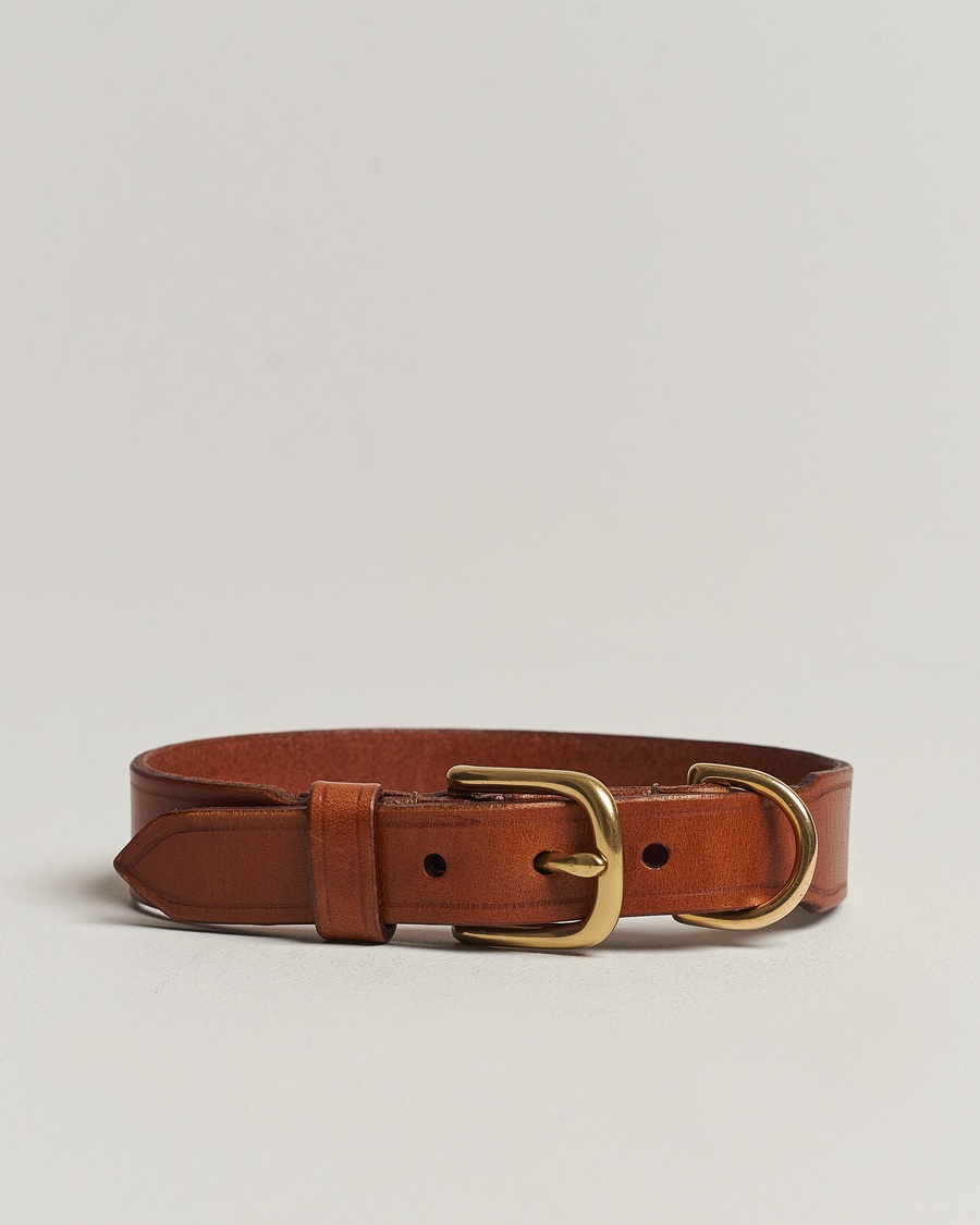 Tärnsjö Garveri Leather Dog Collar Light Brown – Marrone