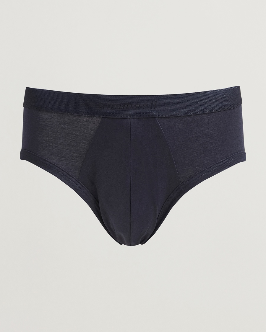 Zimmerli of Switzerland Sea Island Cotton Briefs Navy – Blu
