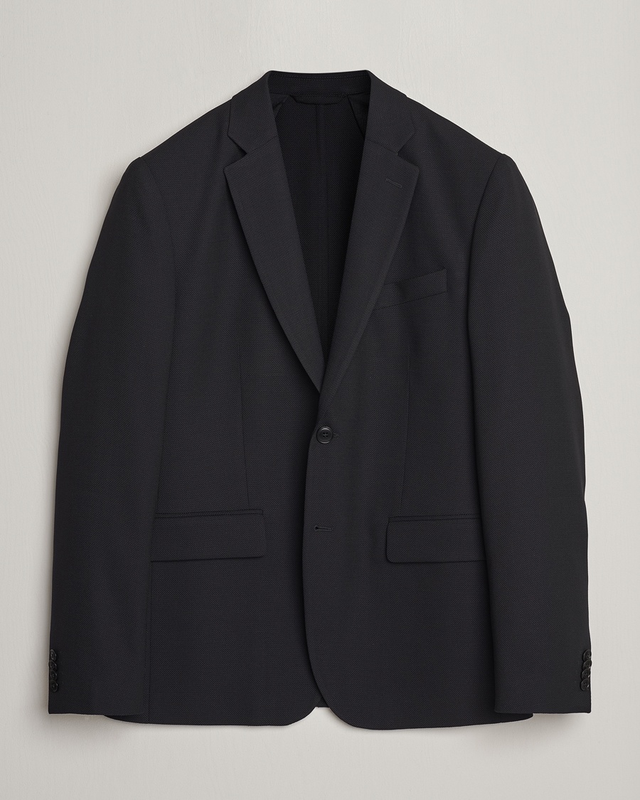 J.Lindeberg Hopper Active Hopsack Blazer Black – Nero