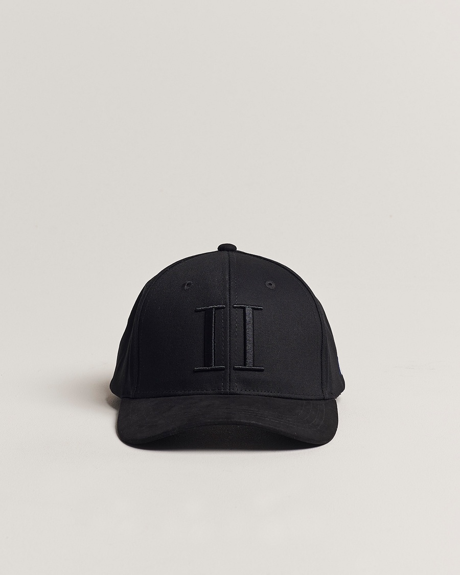 LES DEUX Baseball Cap Suede II Black – Nero