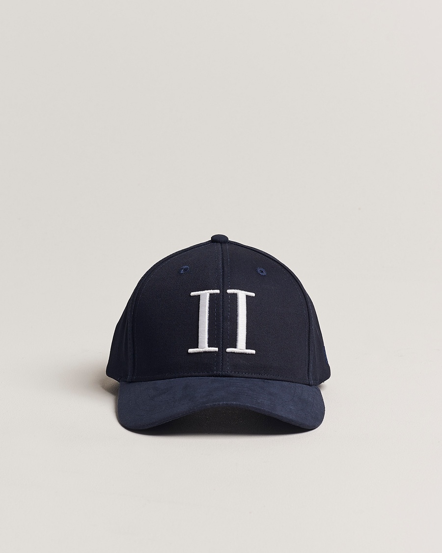 LES DEUX Baseball Cap Suede II Dark Navy – Blu