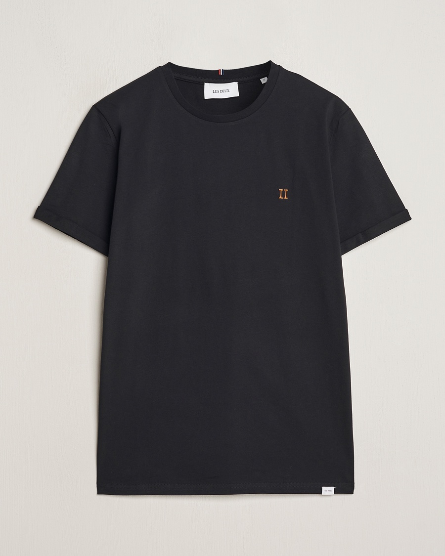 LES DEUX Nørregaard Cotton T-Shirt Black – Nero