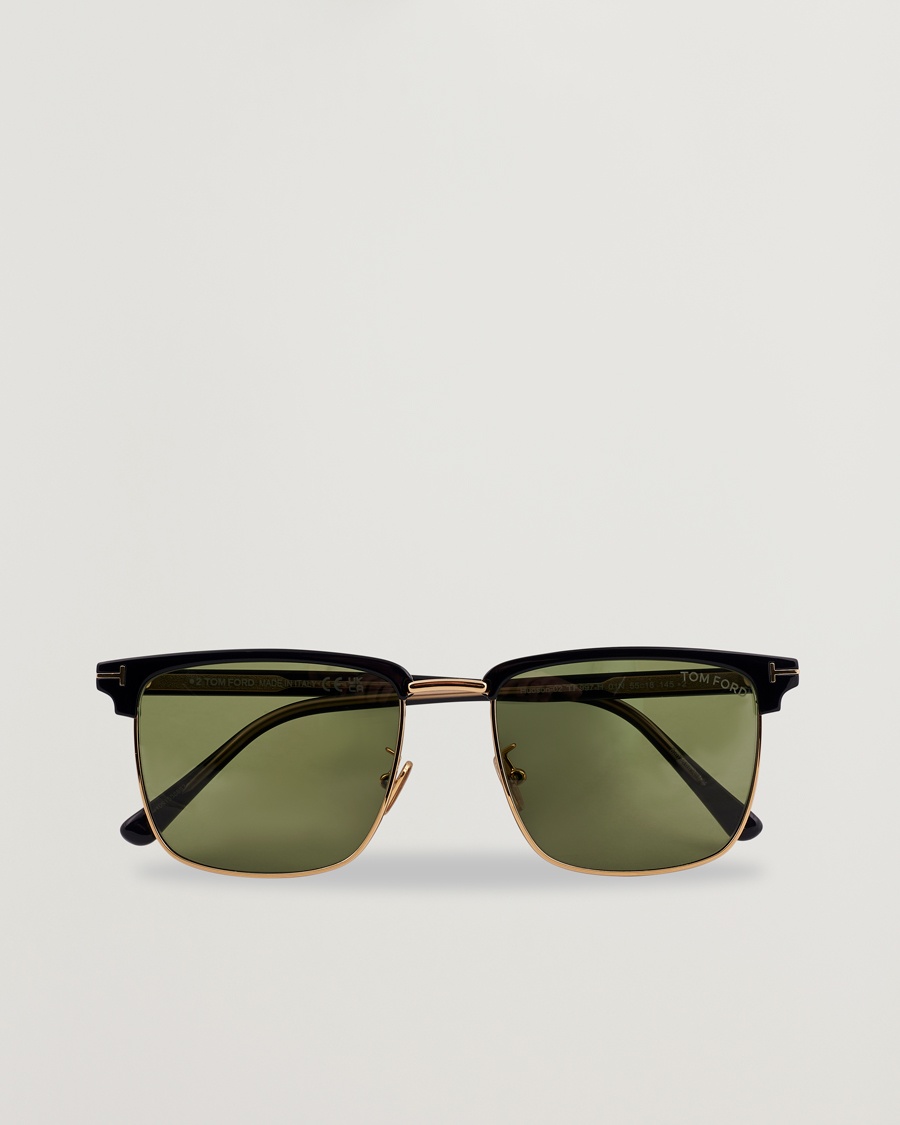 Tom Ford Hudson FT0997-H Metal Sunglasses Black/Green – Nero