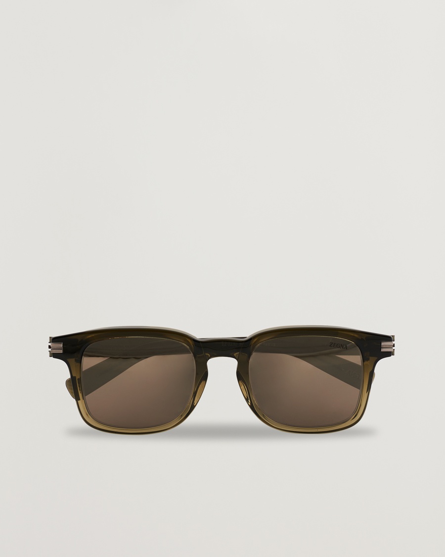 Zegna EZ0230 Sunglasses Dark Green/Roviex – Verde