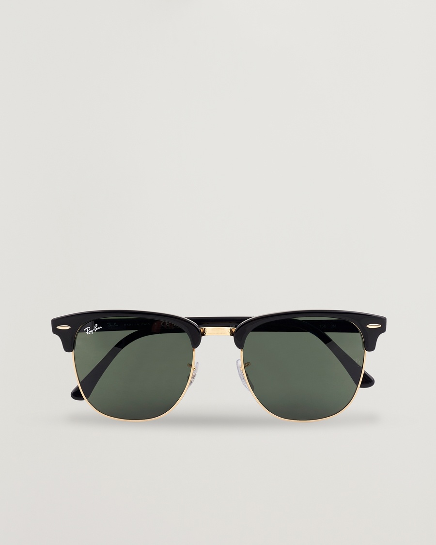 Ray-Ban Clubmaster Sunglasses Ebony/Crystal Green – Verde