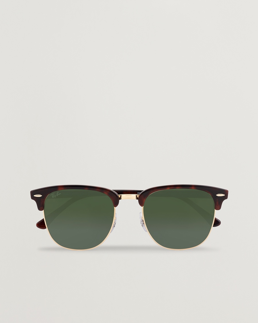 Ray-Ban Clubmaster Sunglasses Mock Tortoise/Crystal Green – Verde