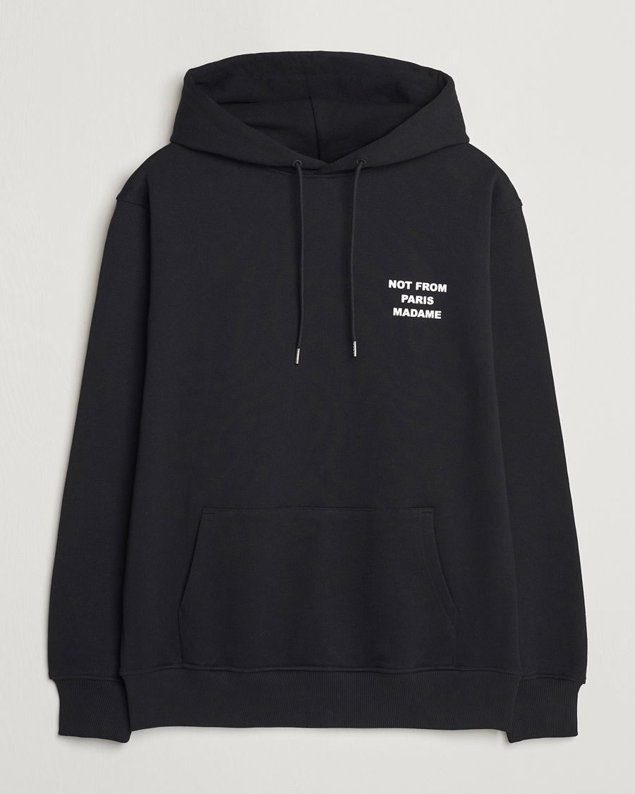 Drôle de Monsieur Slogan Hoodie Black – Nero