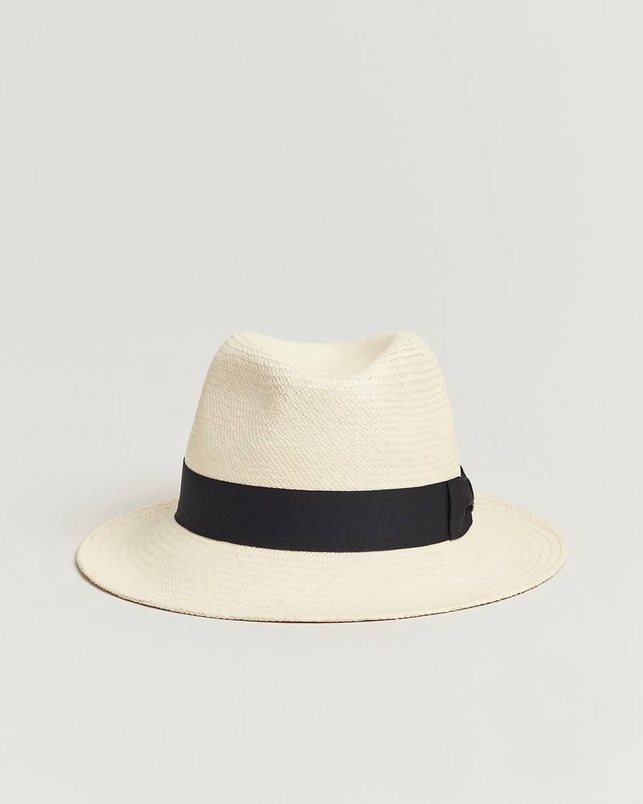 Wigéns Panama Hat White/Black – Bianco