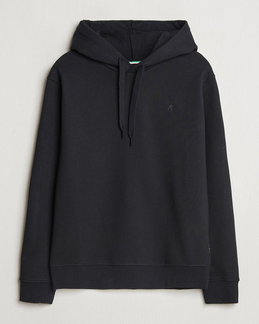 Replay Tonal Logo Hoodie Black – Nero