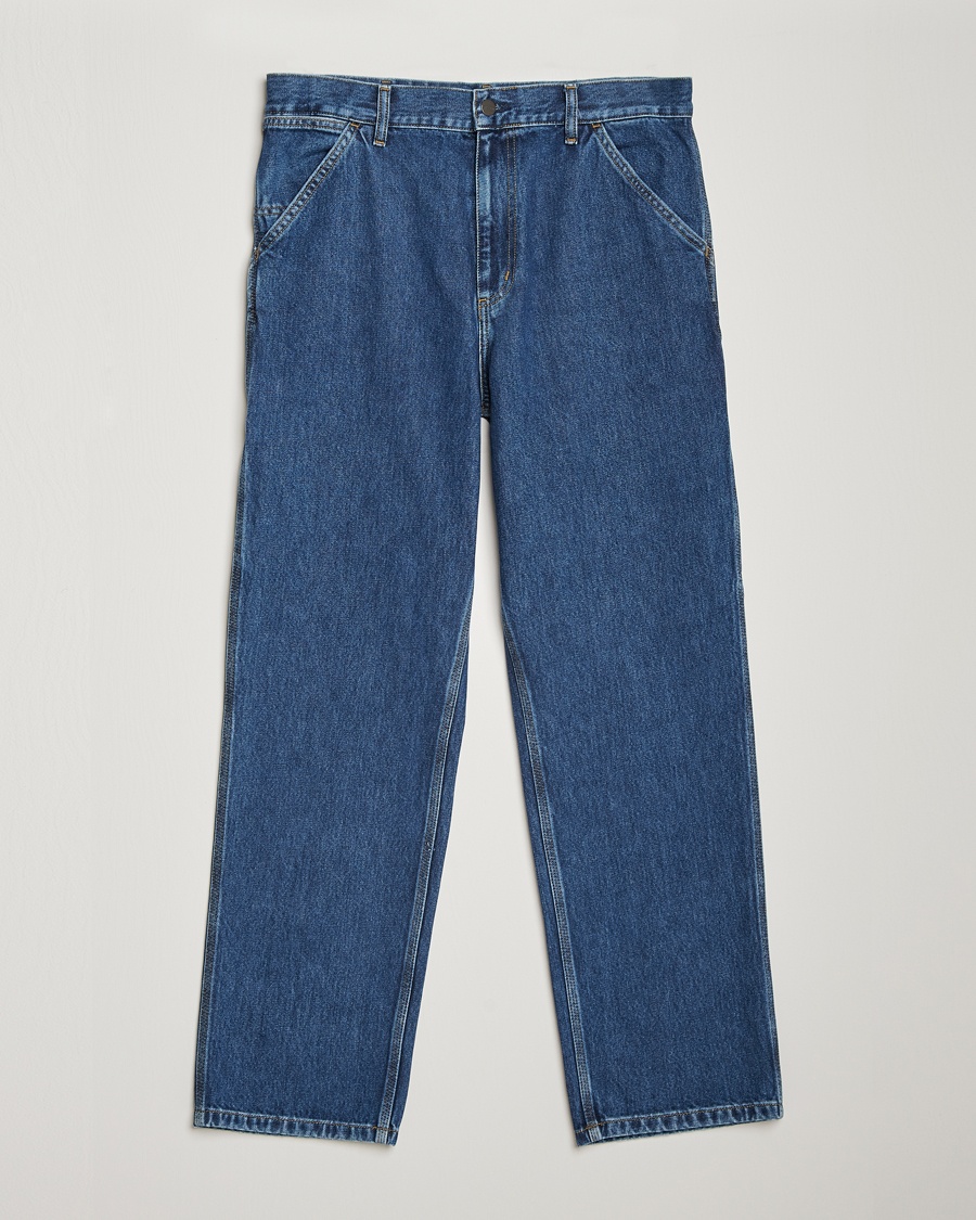 Carhartt WIP Single Knee Smith Denim Pants Blue Stone Washed – Blu