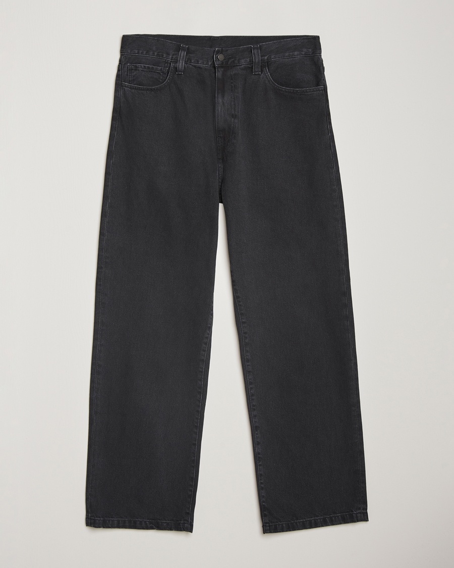 Carhartt WIP Landon Pant Robertson Denim Black Stone Washed – Nero