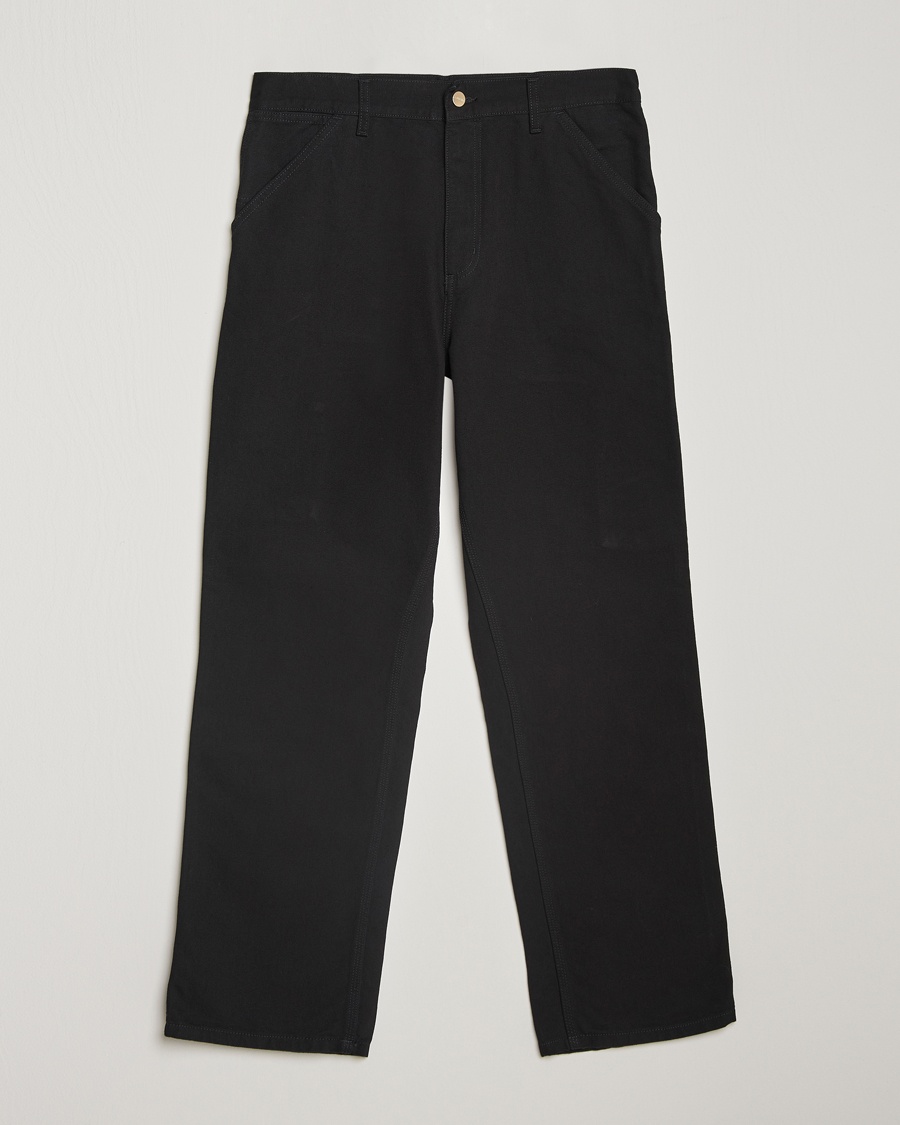 Carhartt WIP Single Knee Pants Dearborn Canvas Black – Nero