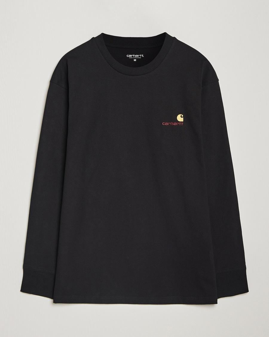 Carhartt WIP American Script Long Sleeve T-Shirt Black – Nero