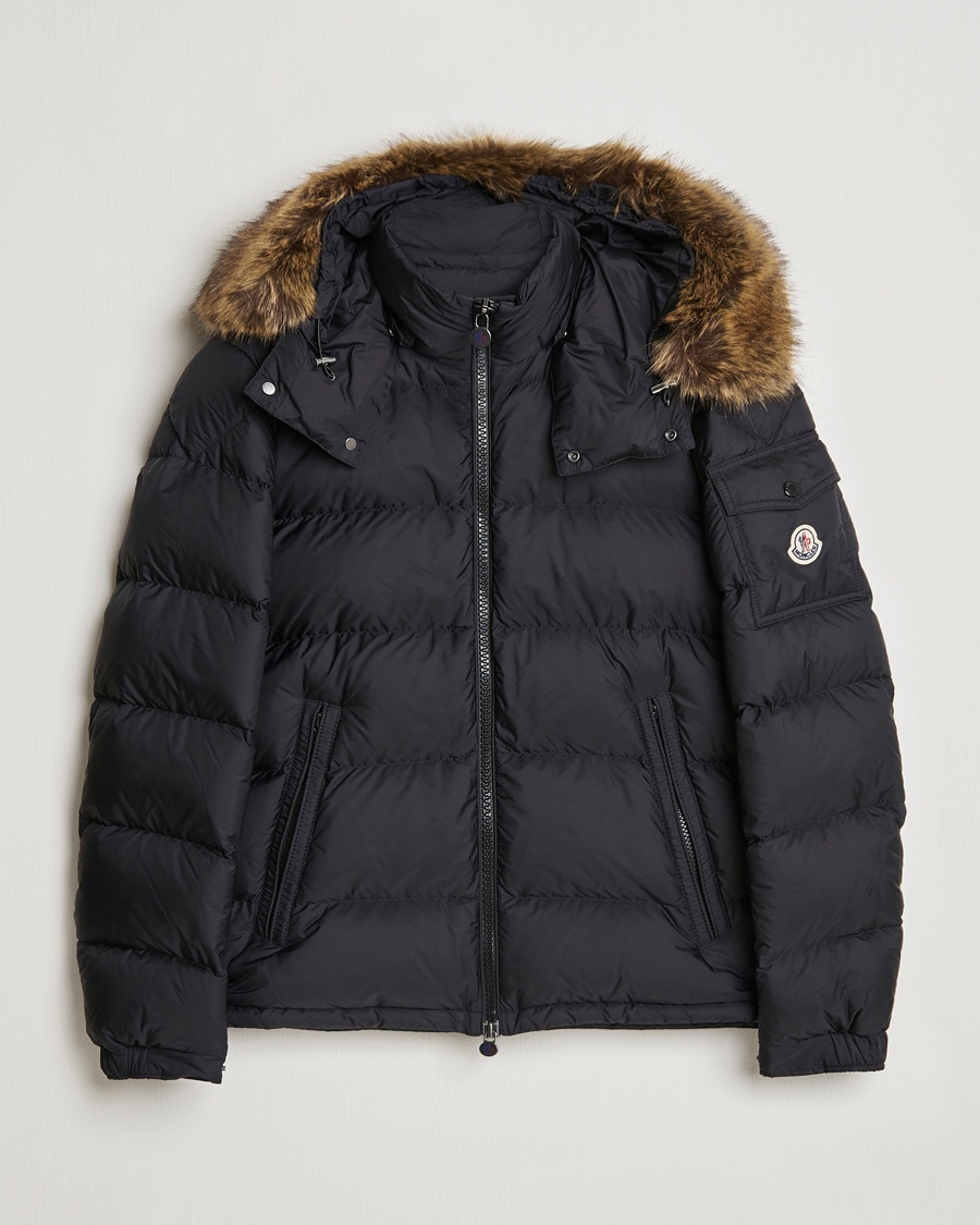Moncler Maya Faux Fur Jacket Black – Nero
