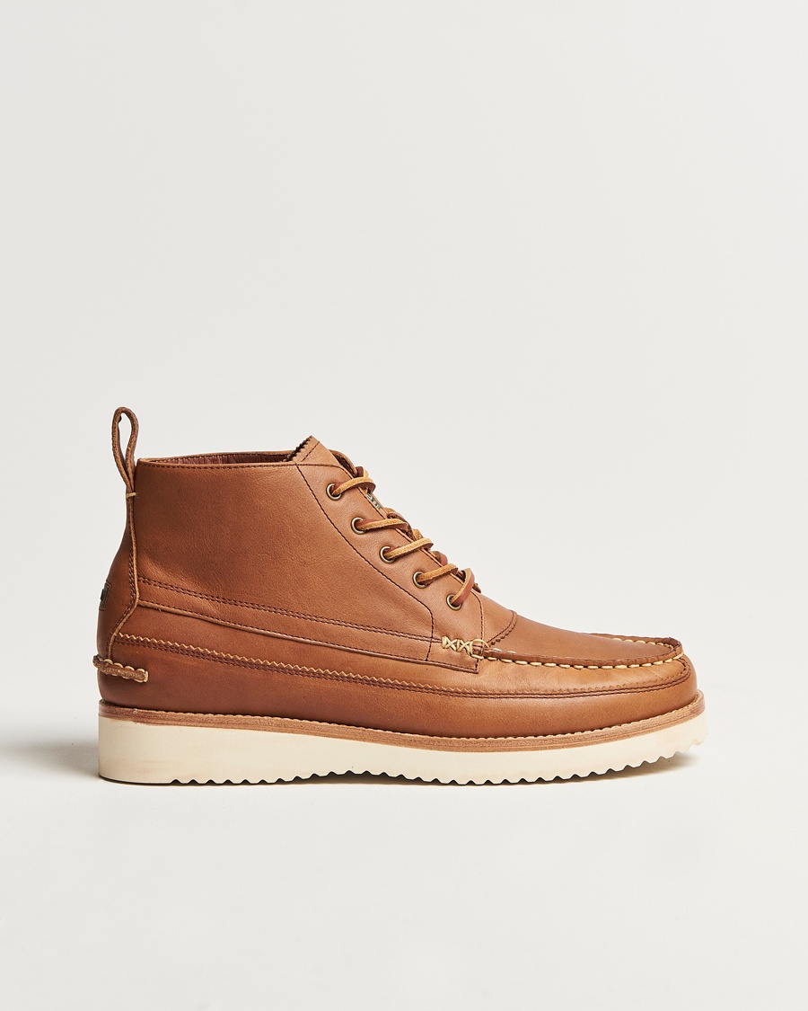 Polo Ralph Lauren Ranger Leather Boots Polo Tan – Marrone