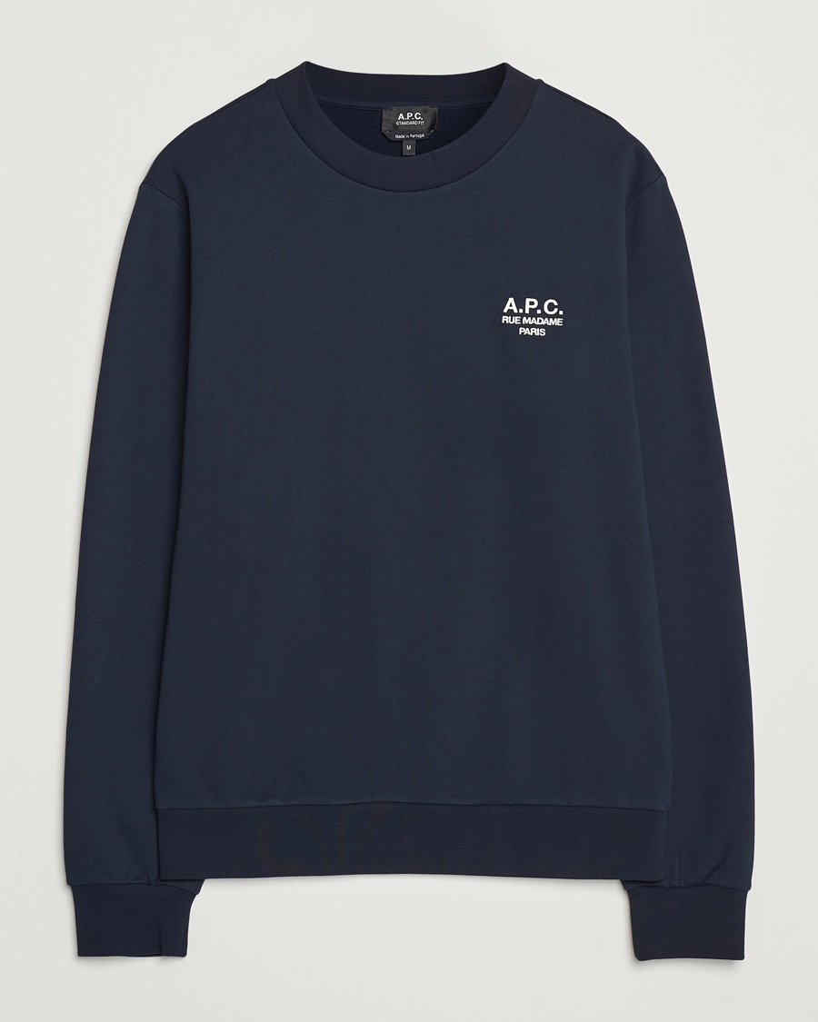 A.P.C. Rue Madame Sweatshirt Dark Navy – Blu