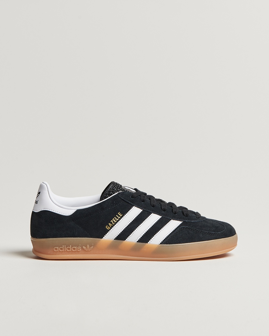 adidas Originals Gazelle Indoor Sneaker Black/White – Nero