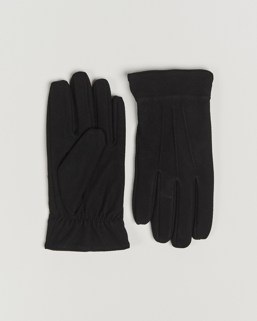 Amanda Christensen Lined Wool Gloves Black – Nero