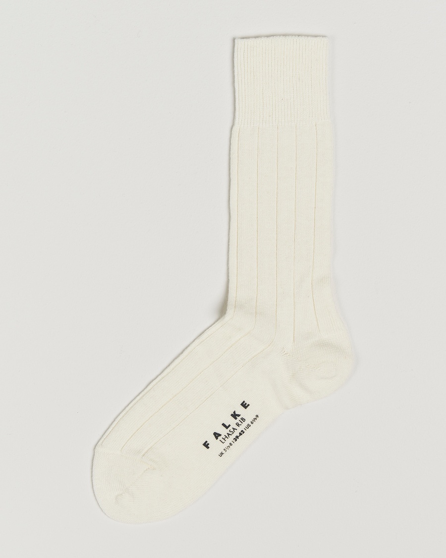 Falke Lhasa Cashmere Socks Off White – Bianco