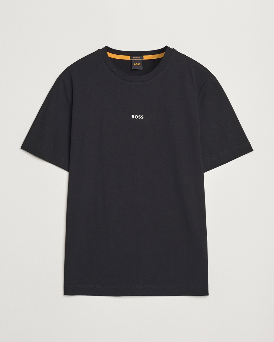 BOSS ORANGE Tchup Logo Crew Neck T-Shirt Black – Nero