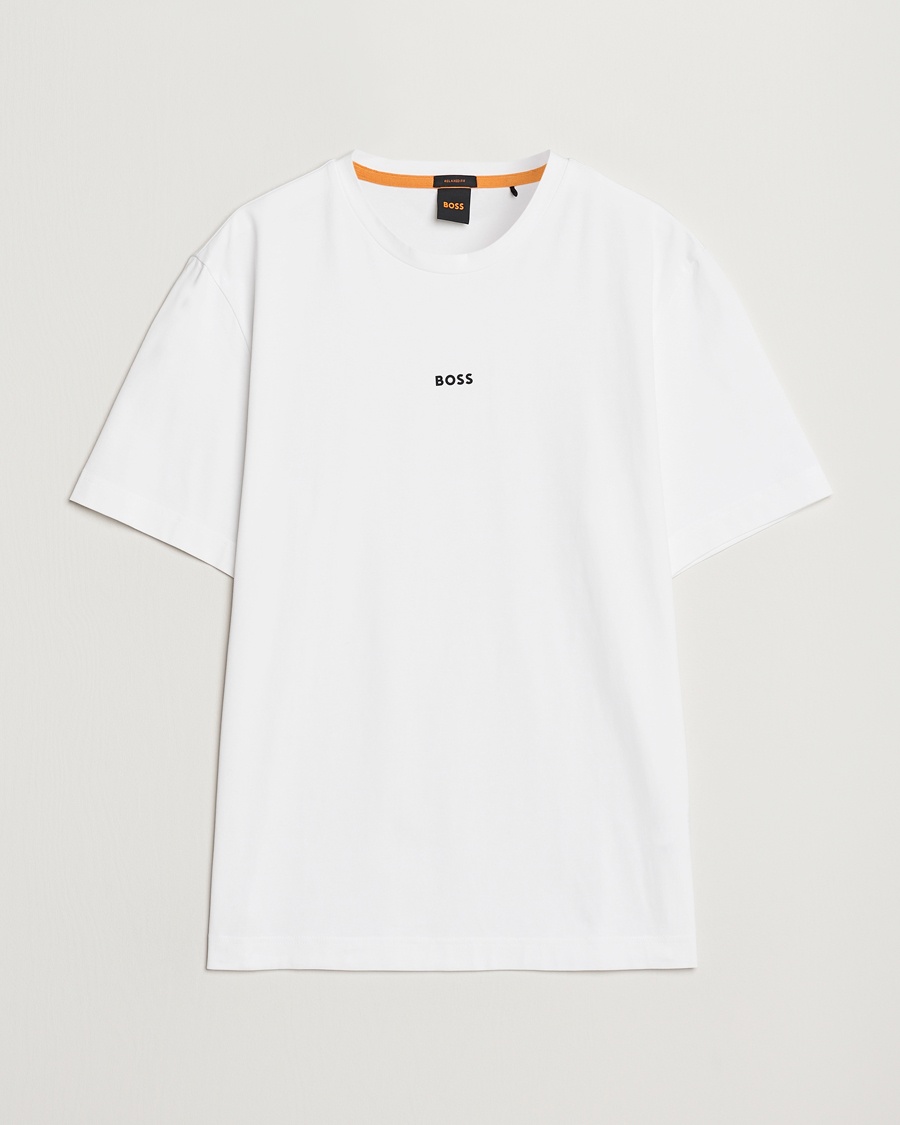 BOSS ORANGE Tchup Logo Crew Neck T-Shirt White – Bianco