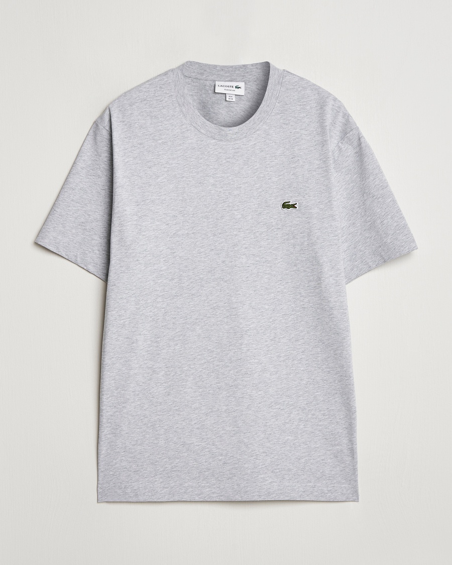 Lacoste Crew Neck T-Shirt Silver Chine – Grigio