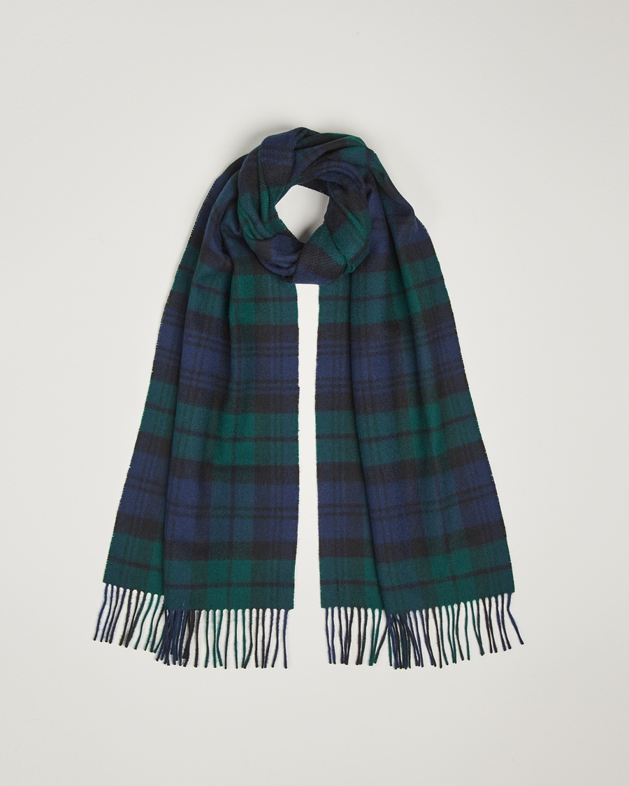 Gloverall Lambswool Scarf Blackwatch – Blu