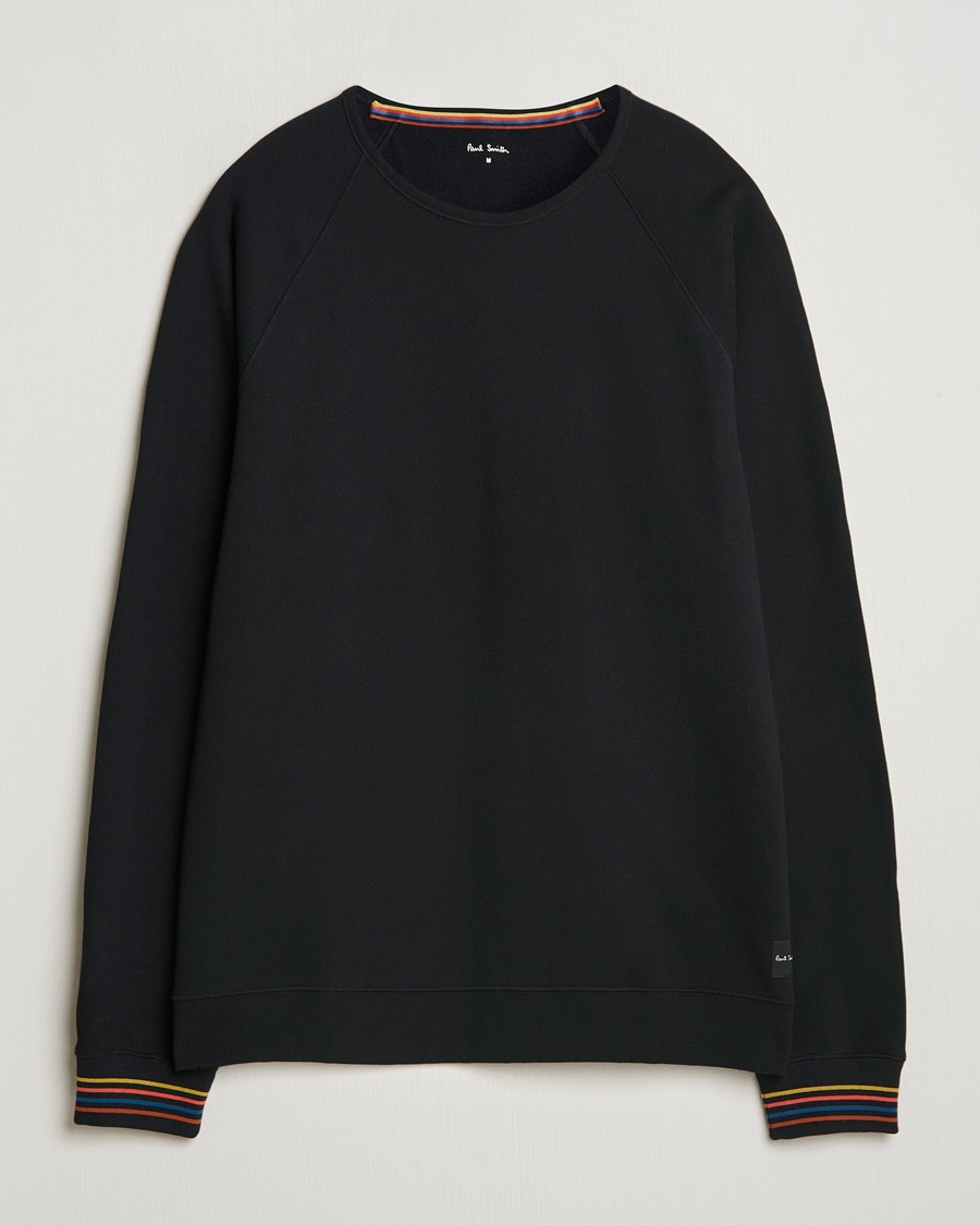 Paul Smith Artist Rib Crew Neck Sweatshirt Black – Nero