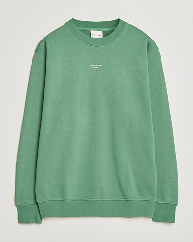 Drôle de Monsieur Classic Slogan Sweatshirt Water Green – Verde