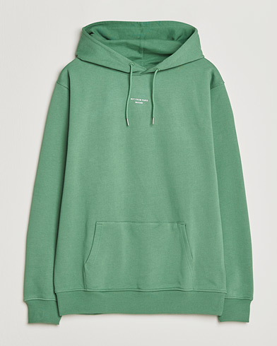 Drôle de Monsieur Classic Slogan Hoodie Water Green – Verde