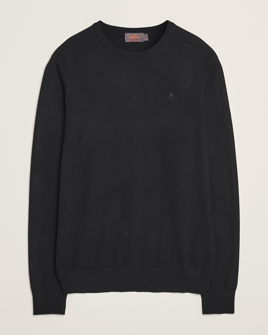 Morris Merino O-Neck Black – Nero