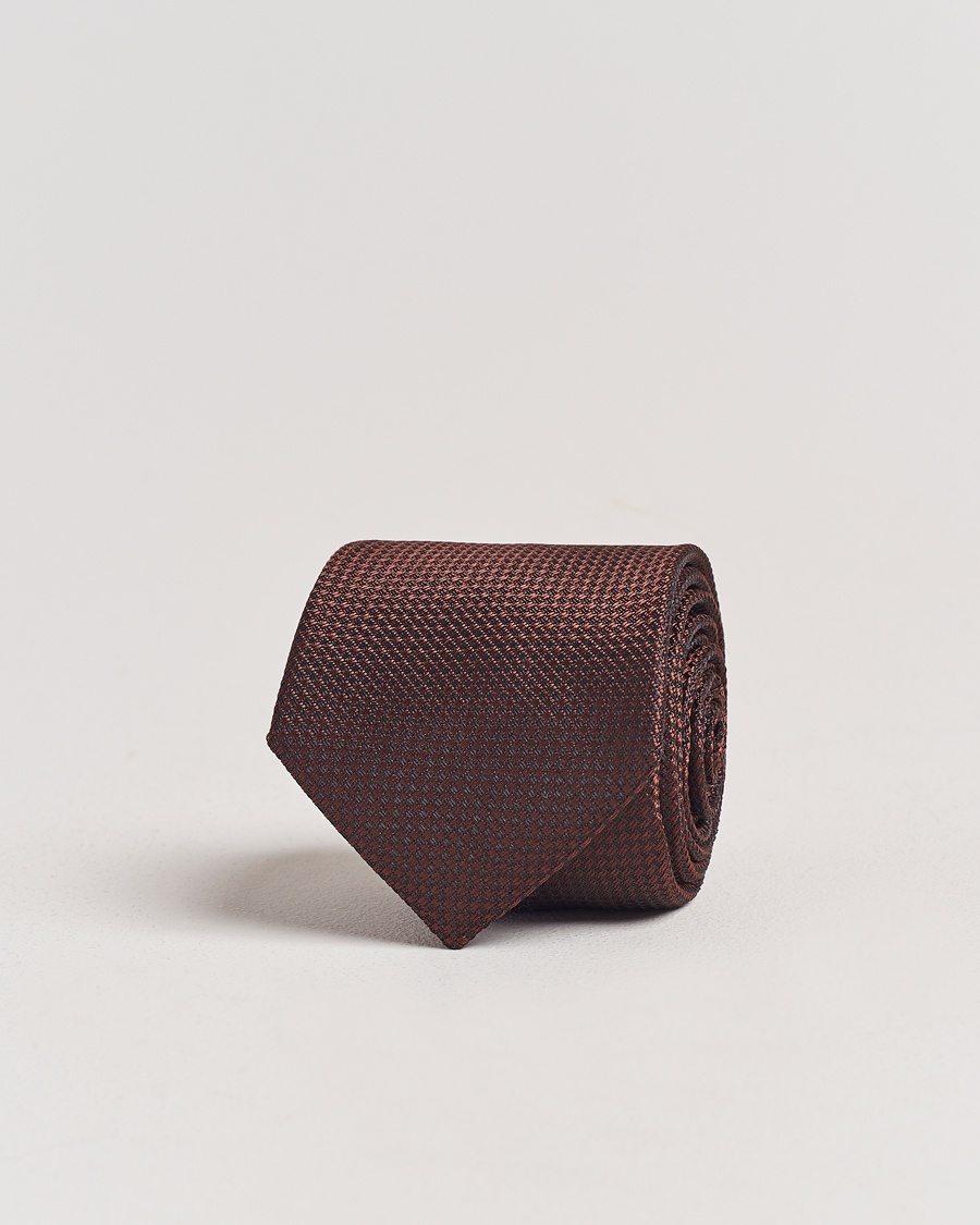 Morris Structure Tie Brown – Marrone