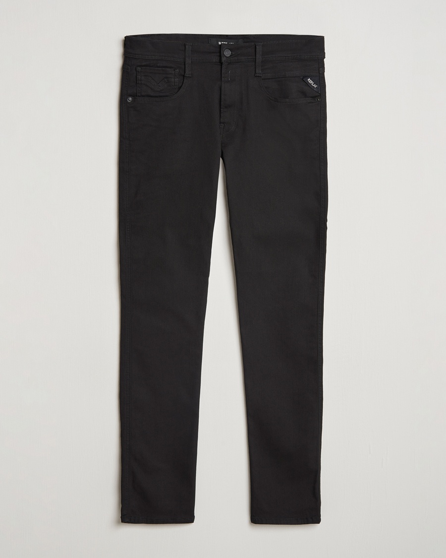 Replay Anbass Hyperflex Re-Used Jeans Forever Black – Nero