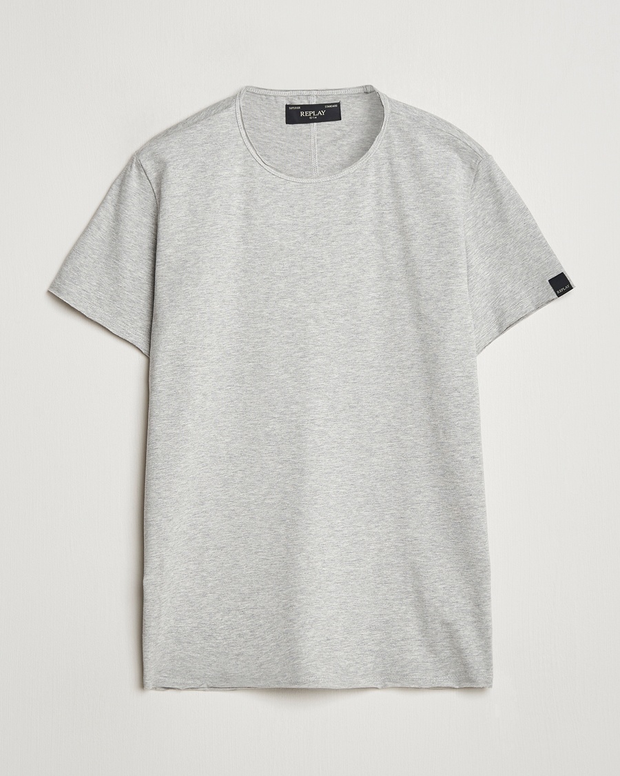 Replay Crew Neck T-Shirt Light Grey Melange – Grigio