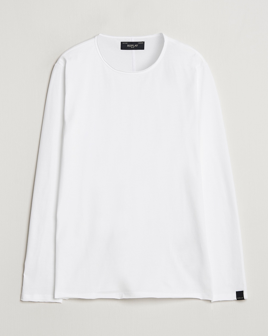 Replay Crew Neck Long Sleeve T-Shirt White – Bianco