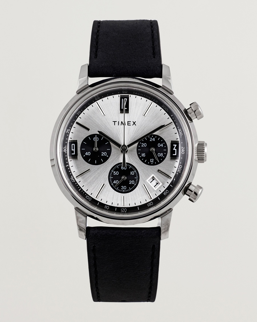 Timex Marlin Chrono Tachymeter 40mm Silver Dial – Argento